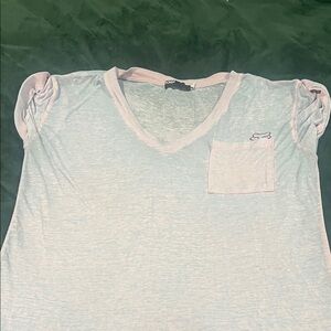 Fox Light Pink and Gray T-Shirt